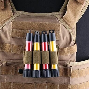 Hunting Ammunition Carrier Pouch, Shotgun Shell 4 Round Ammunition Carrier Holder, Nylon Mag Mall Tactical Pouch, 12/15/16Ga, 20Ga