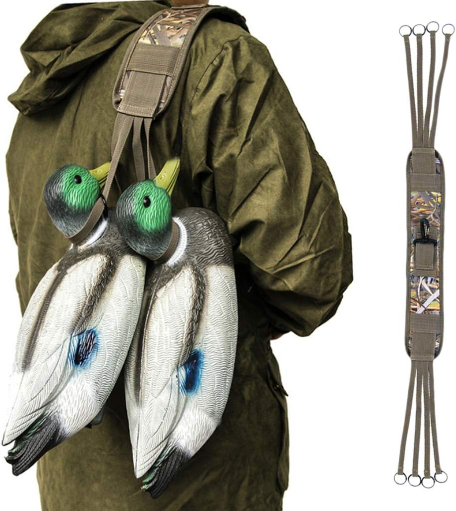 Heavy-Duty Duck Hunting Shoulder Strap with Adjustable Black Straps & Metal Buckles - Breathable Oxford Fabric for Secure Fit, Comfortable Carry for Outdoor Gear, Hunting Accessories, Secure Buckle Closure - Image 2