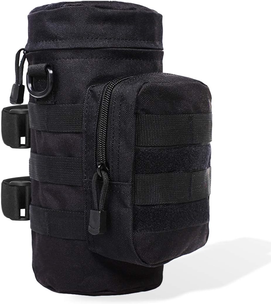 MOLLE Water Bottle Holder for Backpack, Tactical Bottle Pouch Carrier for Travel Hiking Cycling - Image 2
