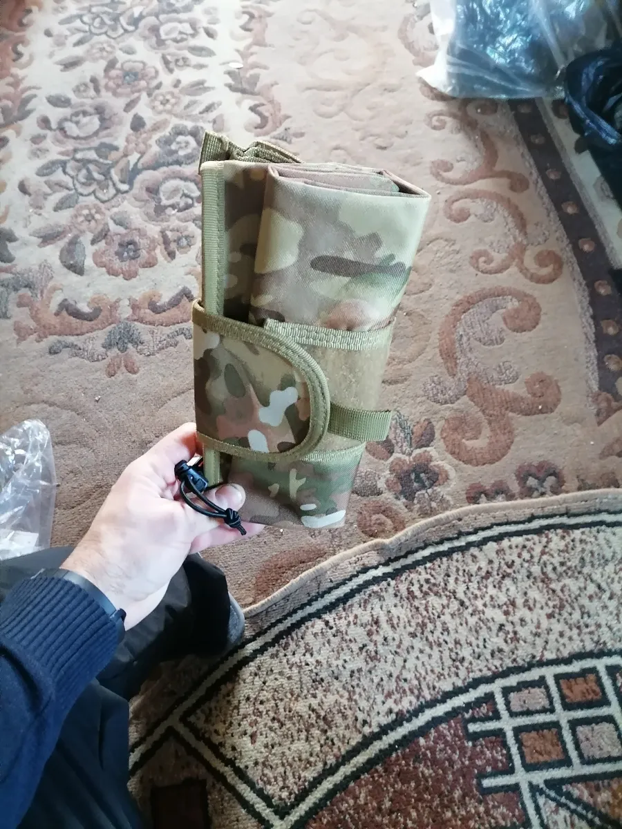Tactical Hunting Paintball MOLLE Belt Roll Up Mag Drop Dump Pouch Bag - Image 3