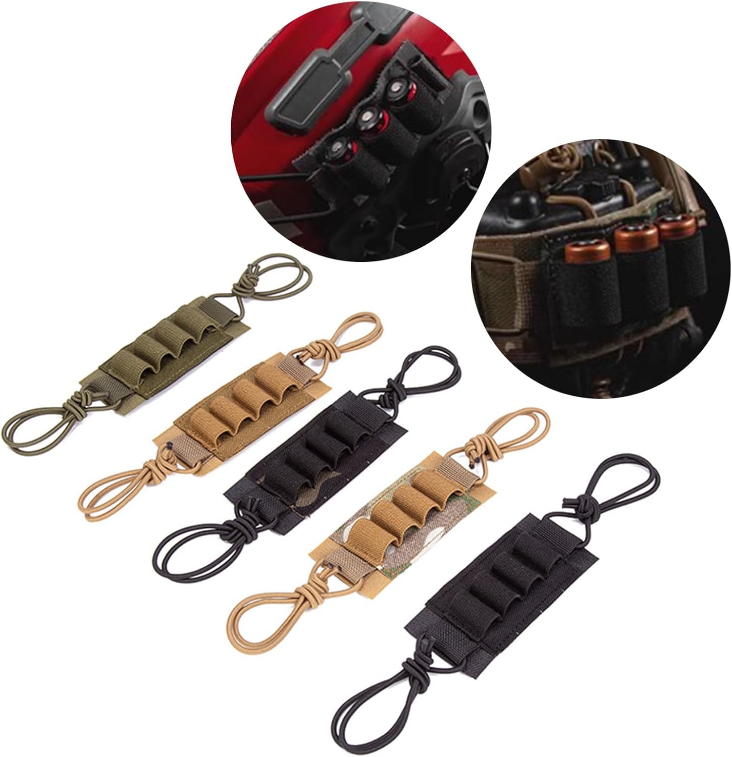 Elastics Battery Storage Board Bag Tactically Helmets NVG Lanyards Battery Stand Night Device Fixed Belt Endurin