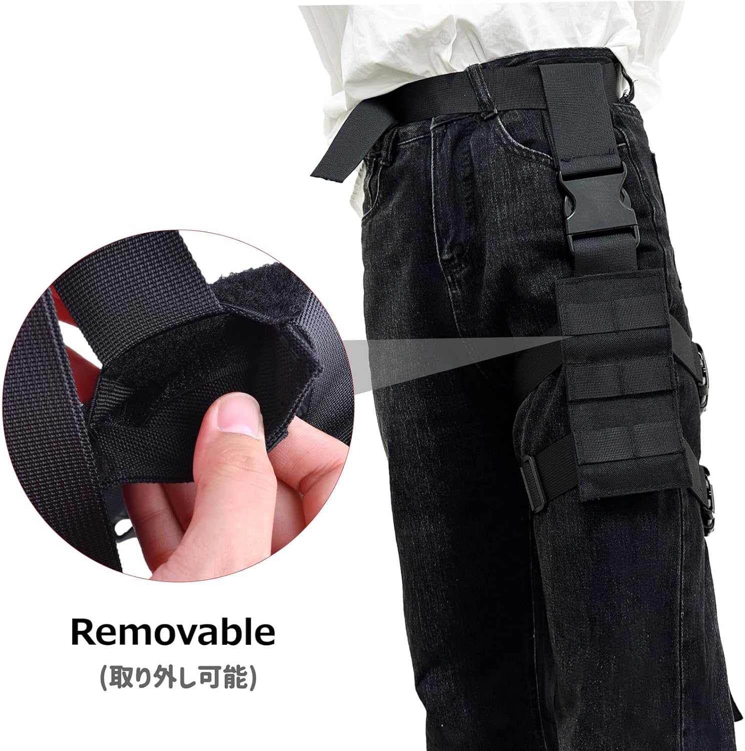Molle Tactical Panel Drop Leg, Universal Gun Holster Plate, Magazine Bag, Thigh Gear, Quick Release Bag - Image 5