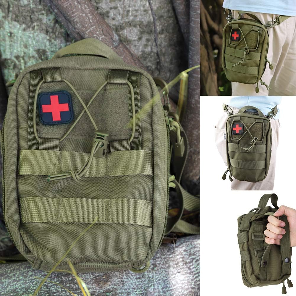 EMT First Aid Kit Compact Tactical MOLLE Medical Kit 1000D for travel at the workplace outdoors at home