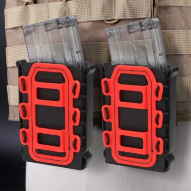 5.56/7.62 mm Universal Magazine Pouch, Tactical Soft Shell MOLLE Mag Carrier, Open Top Adjustable Quick Release Mag Pouch for Belt/Backpack