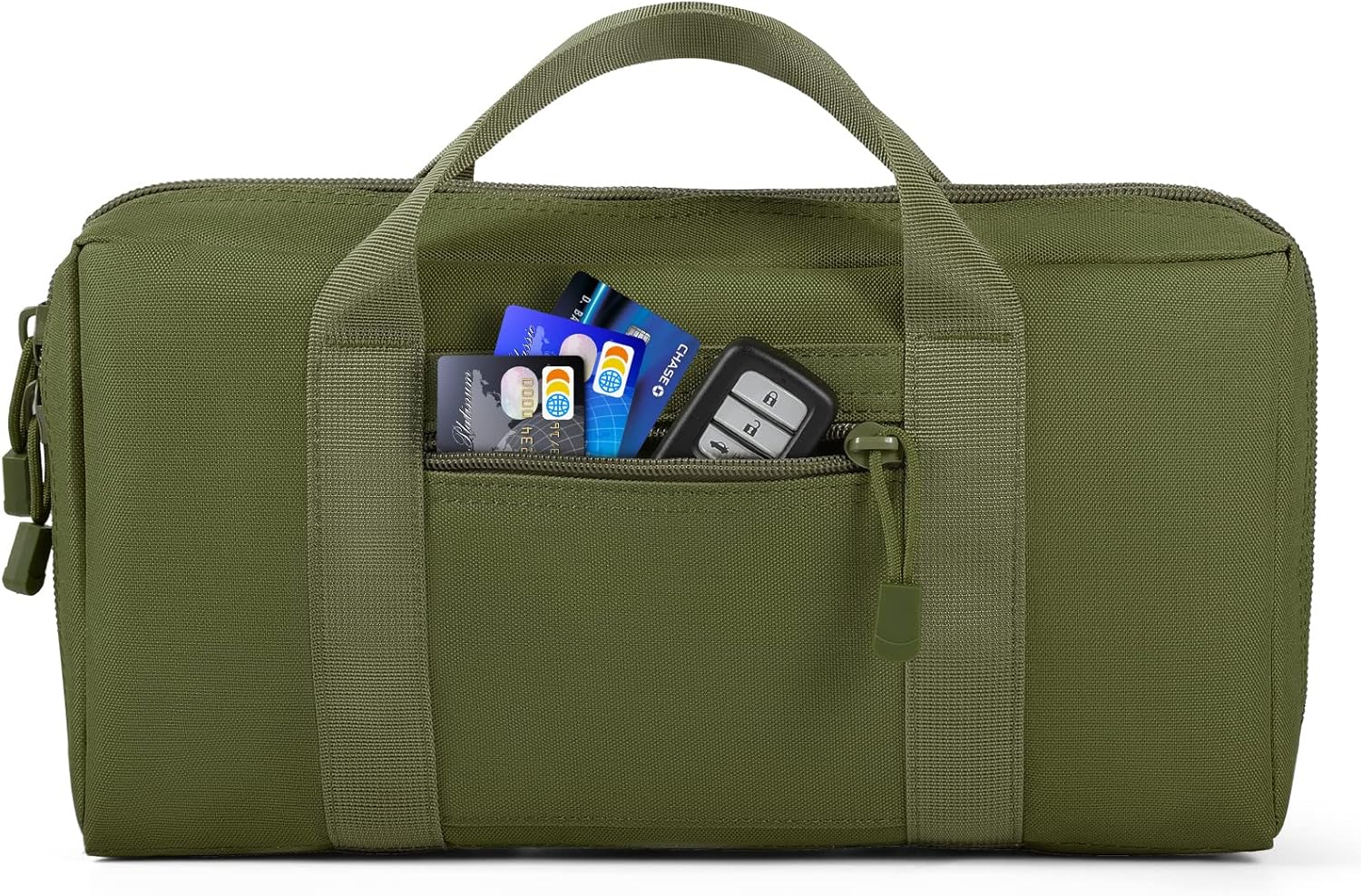 Tactical Pistol Case, Padded Handgun Firearm Case Double Shooting Gun Range Duffle Bag with Multiple Magazine Slots for Hunting Shooting Outdoor Activities - Image 3