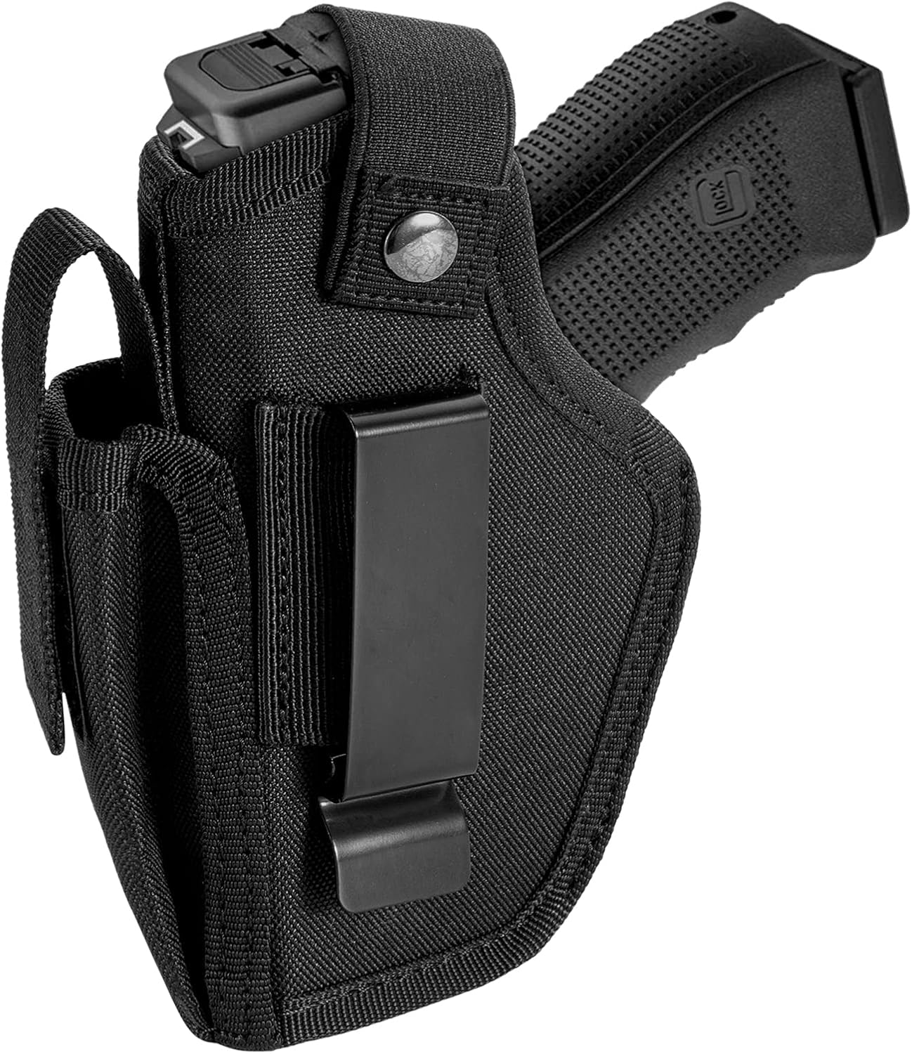 Gun Holster for Pistols 9mm 380 45ACP, IWB/OWB Concealed Carry Pistol Holsters with Mag Pouch for Men/Women, CCW Right & Left Hand Gun Holder Fits Glock S&W M&P Sig