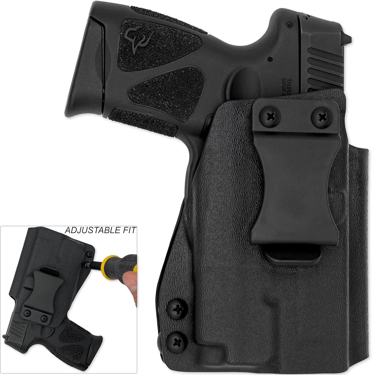 IWB Holster fits Taurus G2C & G3C w/Olight PL-Mini 2 Attached (G2, G2S, PT-111, PT-140) Right Hand | Inside Waistband for Concealed Carry | Adjustable Retention