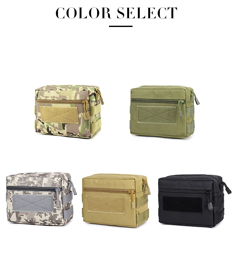 Molle-outdoor hunting fanny pack for men, ammo hanging bag for phone, Airsoft vest, utility pack, work, hiking, EDC tools - Image 2