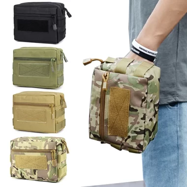 Molle-outdoor hunting fanny pack for men, ammo hanging bag for phone, Airsoft vest, utility pack, work, hiking, EDC tools