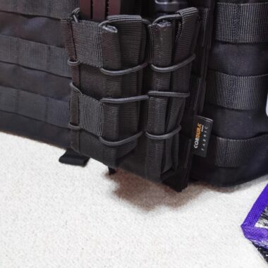 Airsoft Magazine Pouch, Handgun, Double AR/M4/M16, Compatible with Open Top, Mall, Reinforced Nylon, Holds 2 Electric Guns Equipment