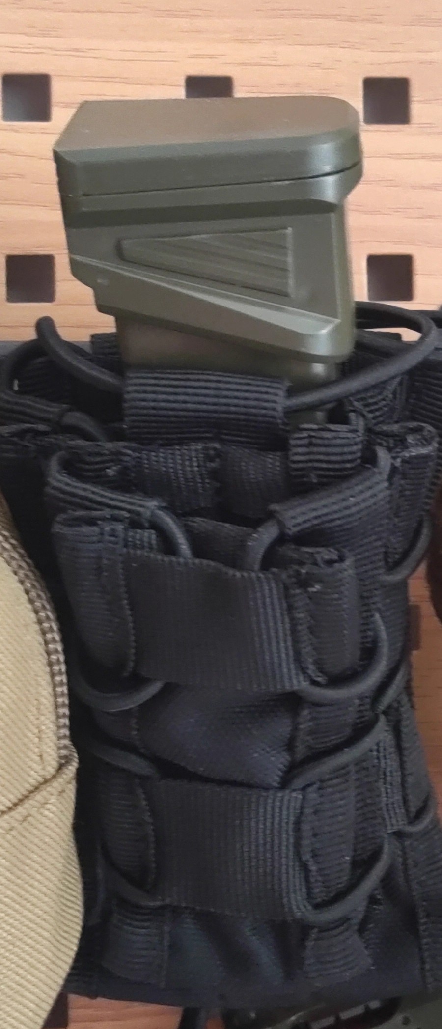 Airsoft Magazine Pouch, Handgun, Double AR/M4/M16, Compatible with Open Top, Mall, Reinforced Nylon, Holds 2 Electric Guns Equipment - Image 2
