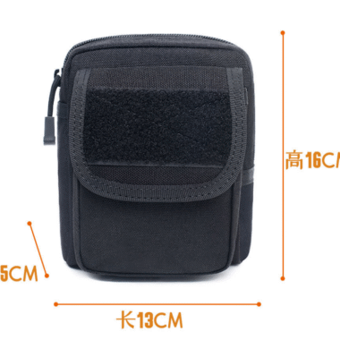 Black Tactical Molle Waterproof Waist Pouch Bag Hiking Camping Magazine Pouches