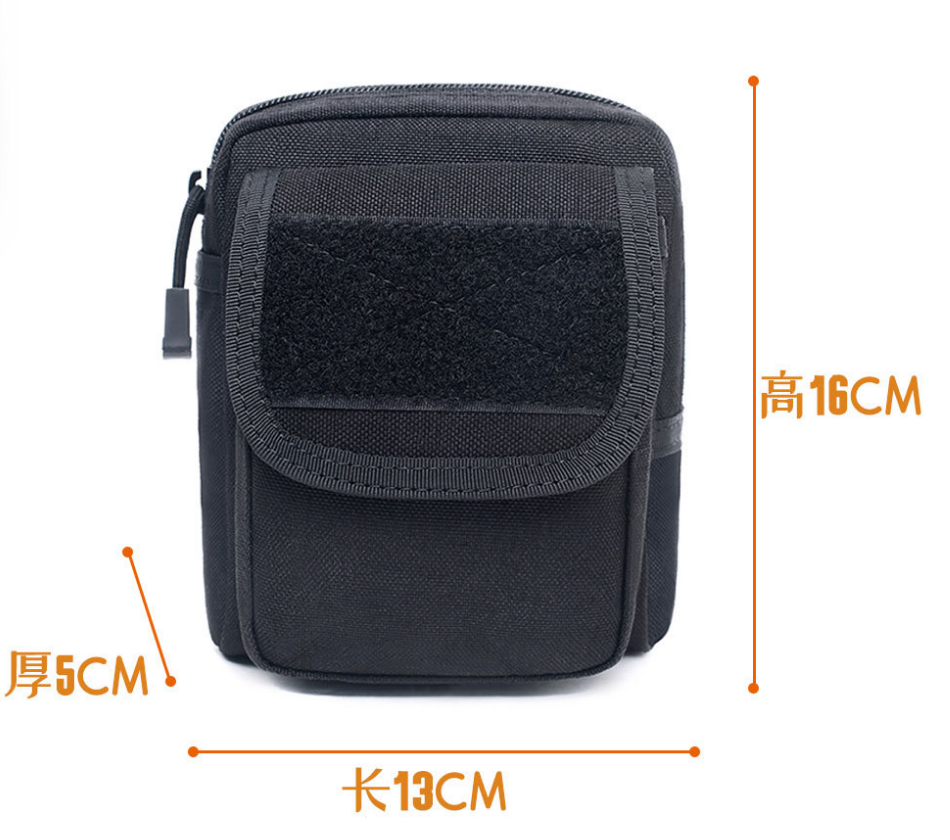 Black Tactical Molle Waterproof Waist Pouch Bag Hiking Camping Magazine Pouches