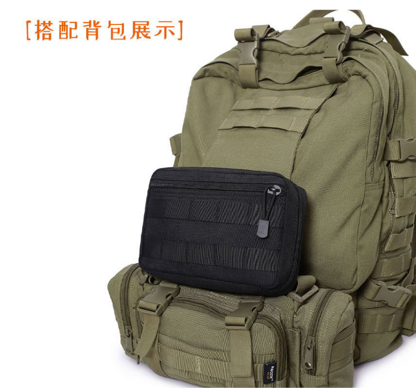 Tactical Molle Waist Bag Multifunctional EDC Tool Kit First Aid Bag Practical Management Pouch - Image 2