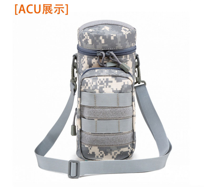 Tactical MOLLE Water Bottle Holder Military Style Water Pouch Hiking Kettle Bag