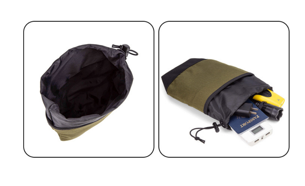 Tactical folding recovery bag, storage bag, waist magazine bullet model storage pouch, Molle strap hanging bag - Image 2