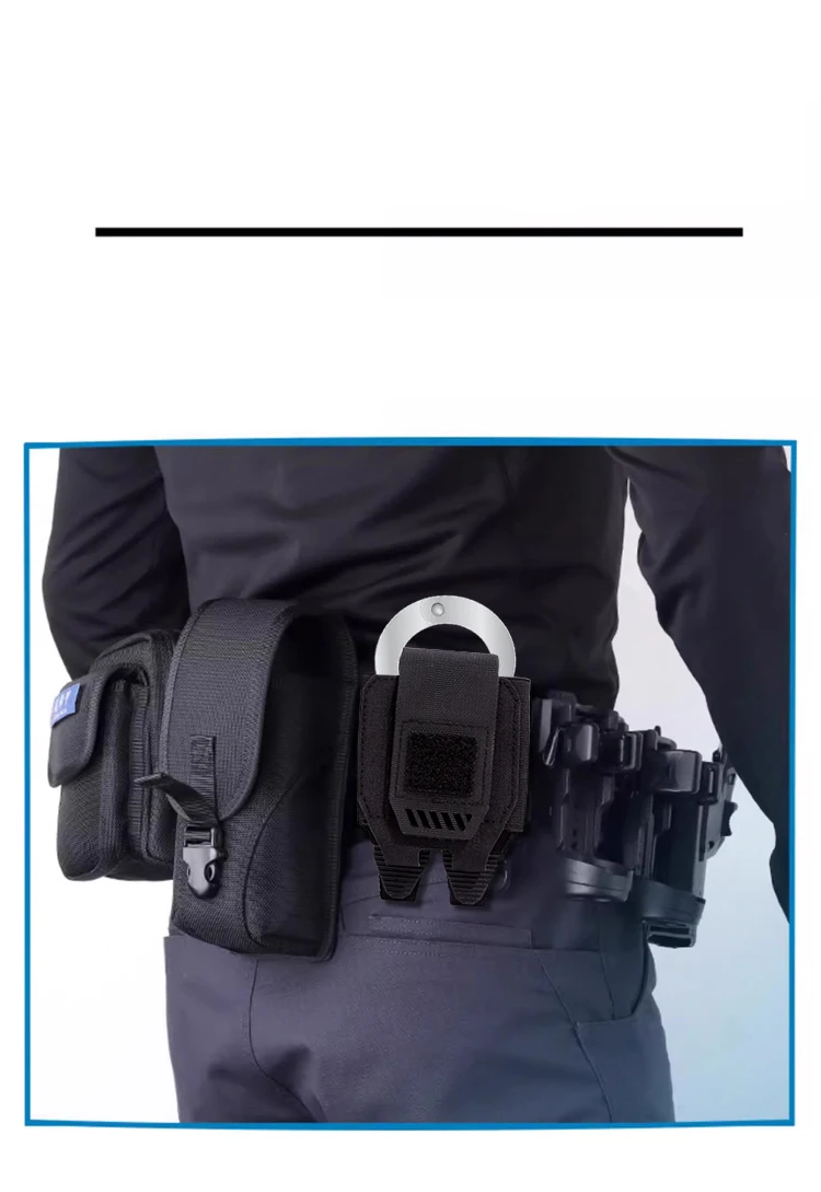 1000D Handcuff Bag, MOLLE Case/Low Profile Belt, Cuff Holster, Service Belt, Vest, Law Enforcement, Outdoor Hunting Bag
