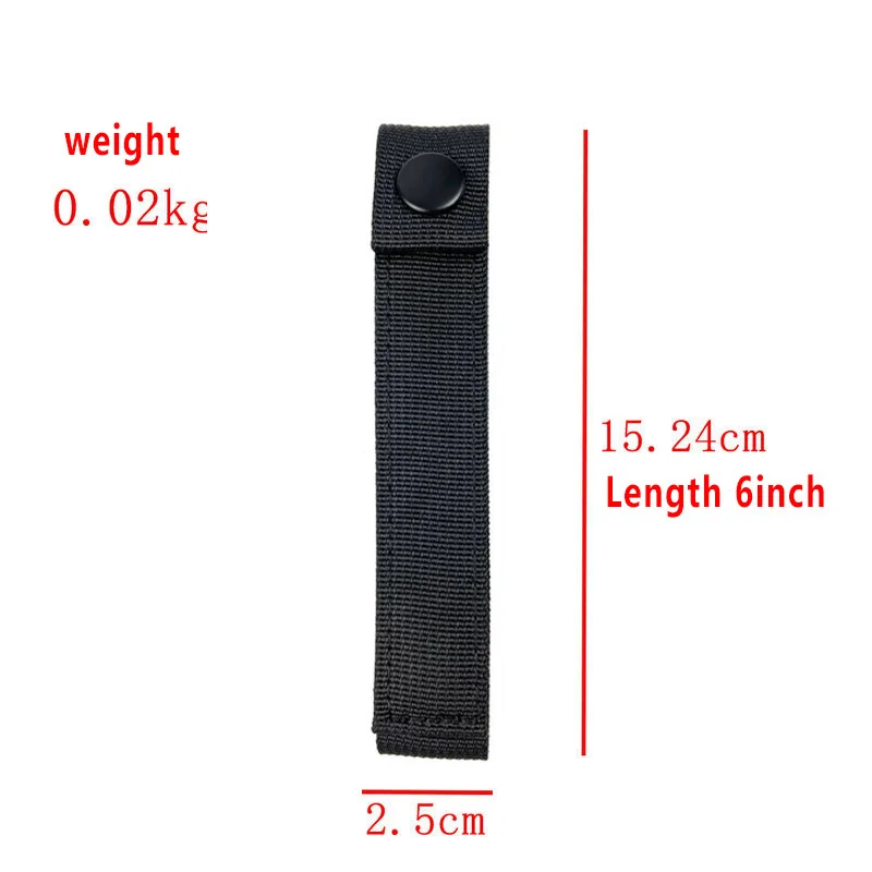 4 pieces of nylon Molle tape buckle hooks for keys Clip tactical bag hanger strap belt hooks carabiner hanger hunting equipment - Image 2
