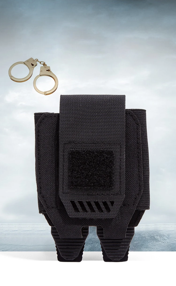 1000D Handcuff Bag, MOLLE Case/Low Profile Belt, Cuff Holster, Service Belt, Vest, Law Enforcement, Outdoor Hunting Bag - Image 2