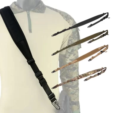 Tactical sling for hunting rifle, removable, 2-point padding, Modular combat shooting equipment, MC strap accessories