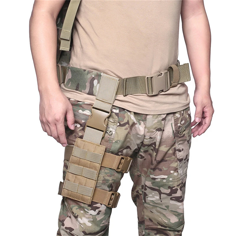 Molle Tactical Panel Drop Leg, Universal Gun Holster Plate, Magazine Bag, Thigh Gear, Quick Release Bag
