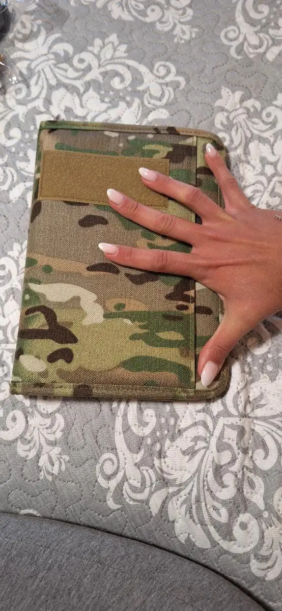 Padfolio Ring Binder with 80 Sheets 160 of Loose-Leaf Paper, A5 Weatherproof Notebook Cover, Tactical Notebook with Zippered for Folders, Cards Refillable 6-Ring Notepad - Image 2