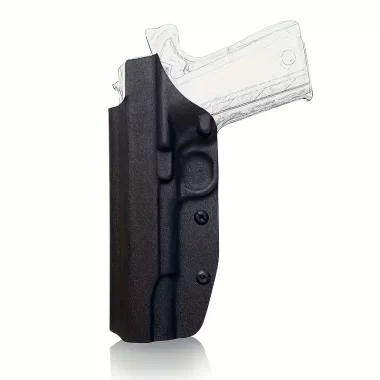 Tactical ABS Kydex Holster, Ambidextrous IWB Gun Holster with Quick Release, Classic Style Concealed Carry Holster with Buckle Closure for 1911, Hunting, Belt Clip