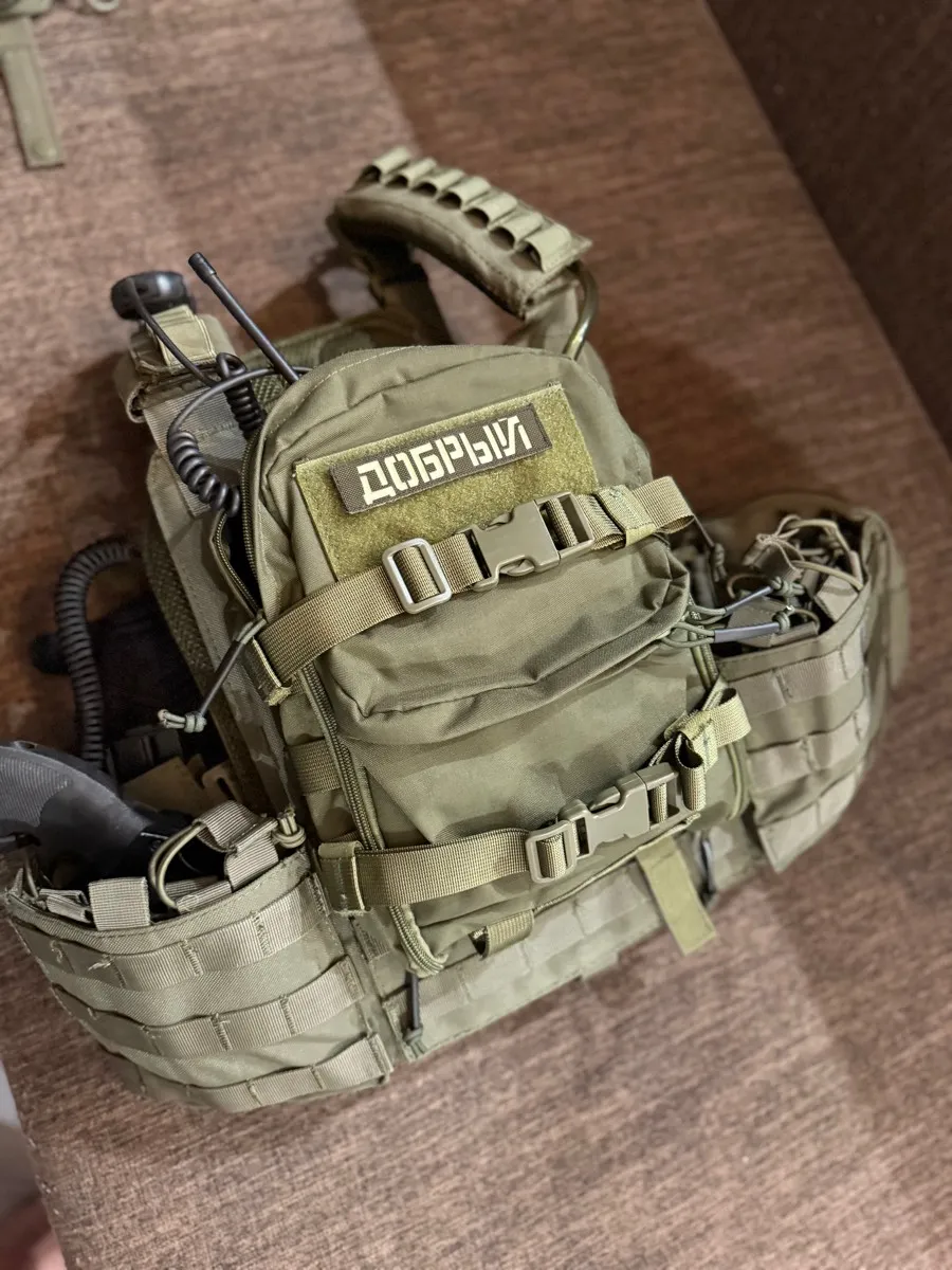Tactical assault backpack Minimap Molles on the back panel of the bulletproof vest / Tactical military pouch Molle water bag pouch - Image 6