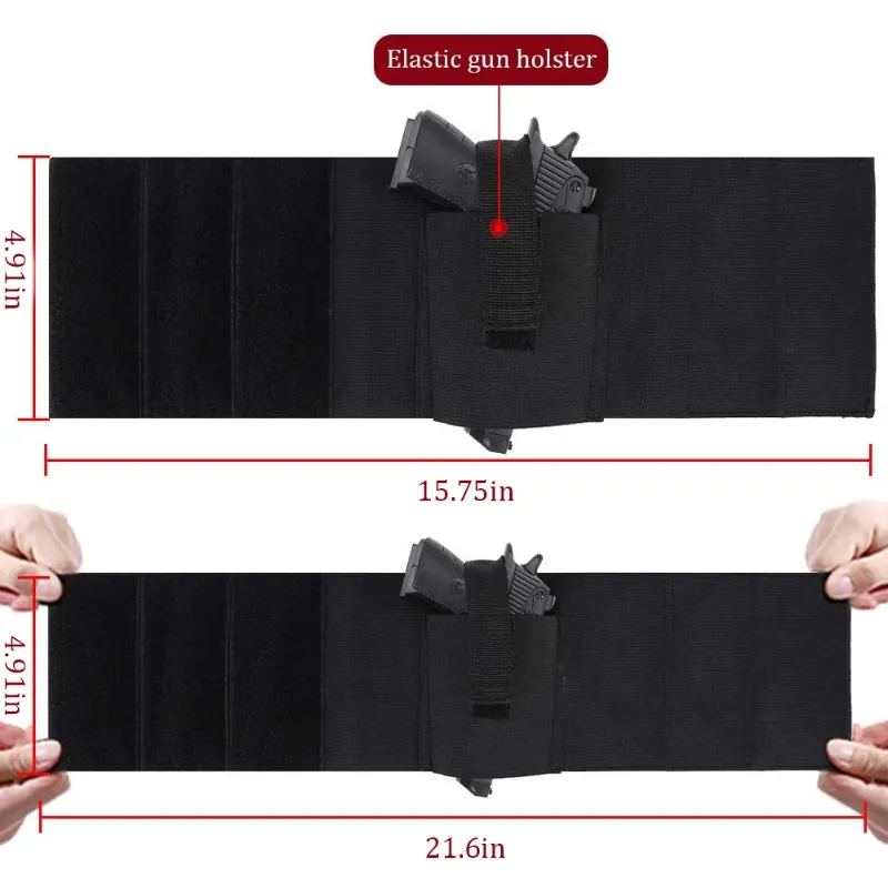 The leg band hides the gun, and the holster hides the gun on the leg. For small handguns - Image 2