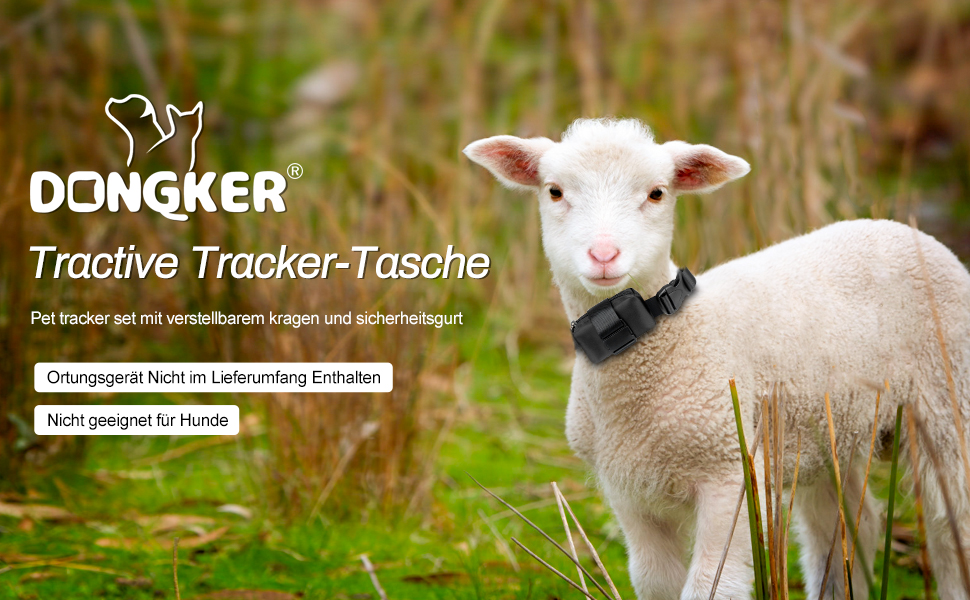 Horse Tractive Tracker Bag, Cattle/Sheep Tracker Case, GPS Tracker Collar Bag with Adjustable Strap for Collars and Harnesses (Tracker Not Included)