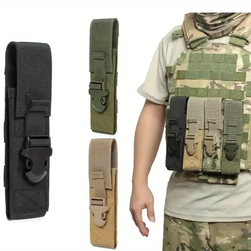Tactical Molle Flashlight Bag, Tool Belt Bag, Outdoor Sports, Camping, Hiking, Hunting Lighting Kit - Image 3