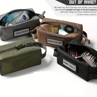 Ammo Bag, Pouch with Snap Ideal for Ammo Storage with Ammo Can and Box, Fit into or Hung on Range Bag, Rifle Bag
