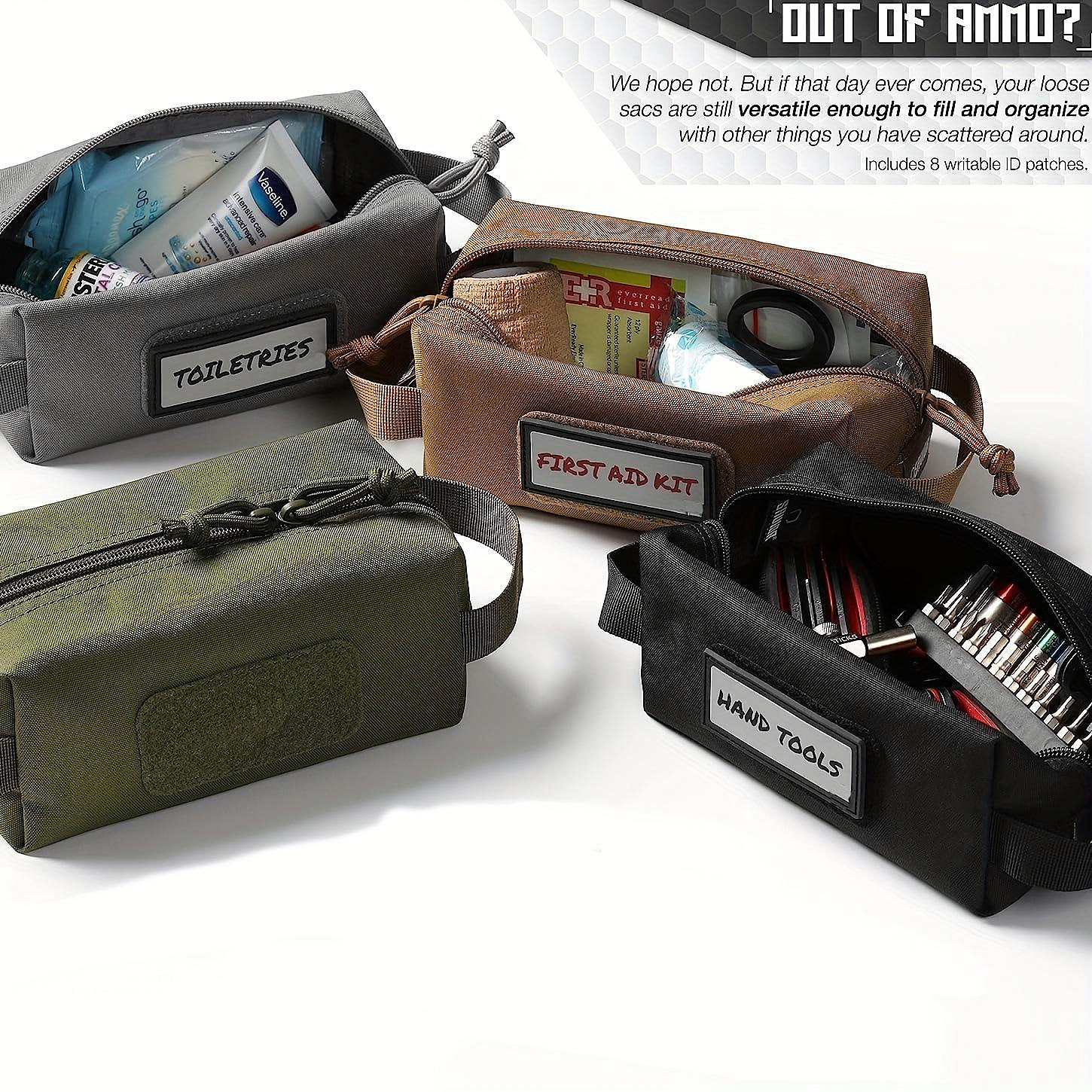 Ammo Bag, Pouch with Snap Ideal for Ammo Storage with Ammo Can and Box, Fit into or Hung on Range Bag, Rifle Bag