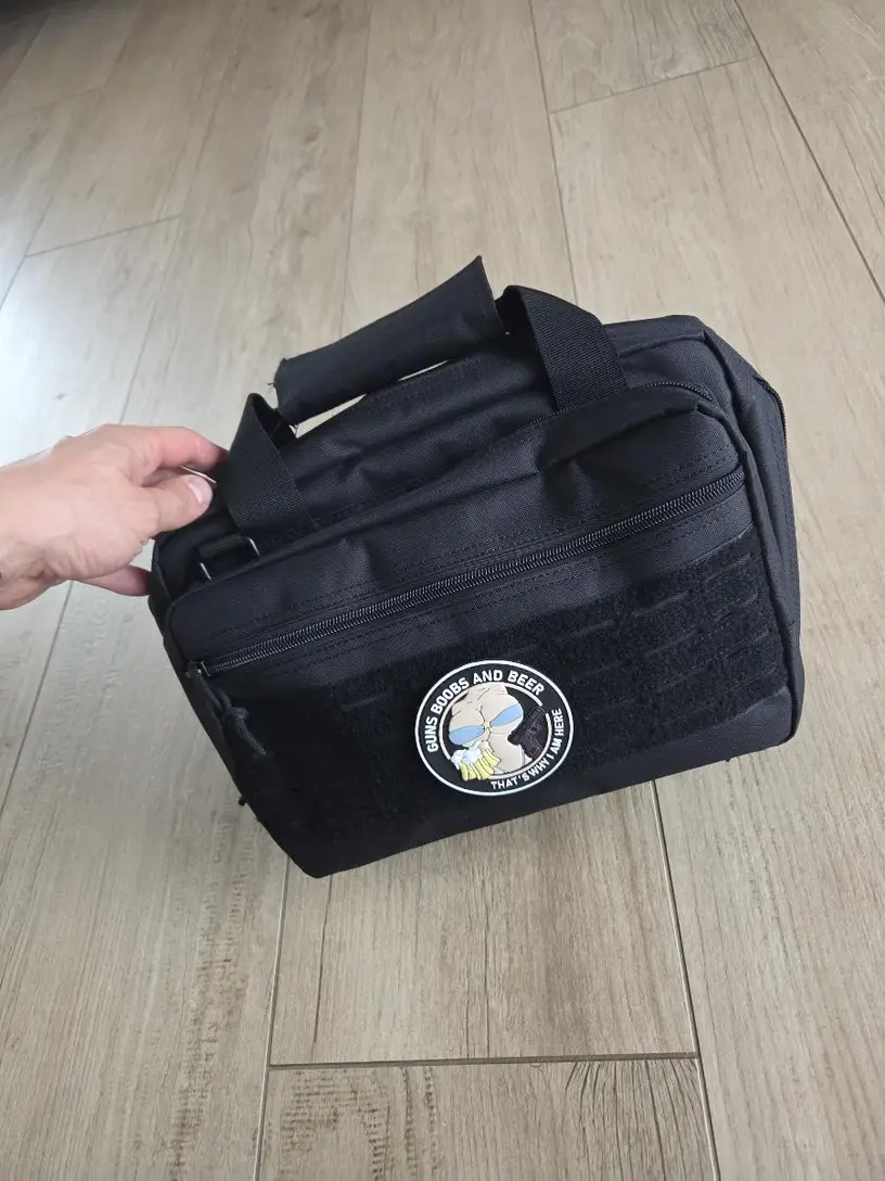 Tactical Double Scoped Handgun Case Outdoor Hunting Handbag, Sports Crossbody Storage Bag - Image 3