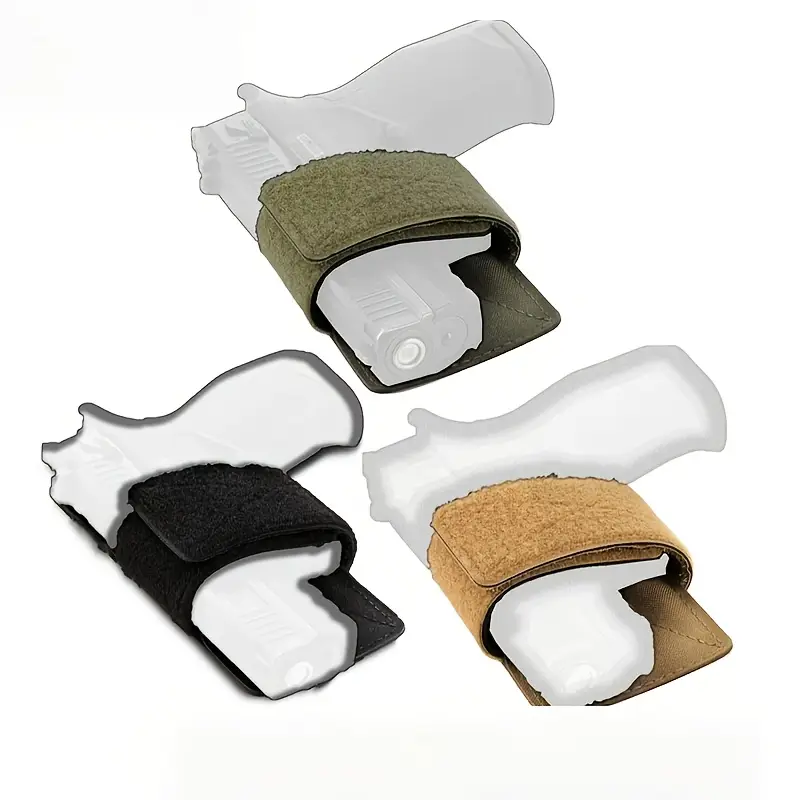 Tactical Nylon Quick Release Concealed Gun Holster for M9 1911 G17 19 22 23 31 32 34 35 Series, Molle-Compatible Magazine Bag for Outdoor Sports Backpack, Vest, Purse - Black, Modular Design, Durable & Comfortable Fit, Outdoor Gear | Modular Magazine Bag | Durable Nylon Holster, Gun Accessories - Image 2