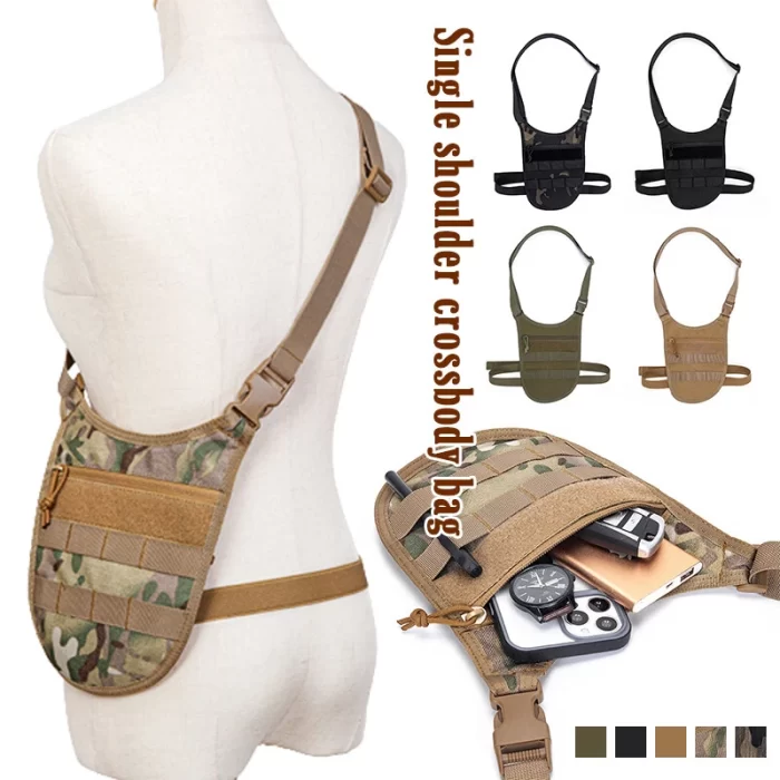 Sports Vest Hidden Underarm Pocket Shoulder Bag Wallet Hunting Outdoor - 图片 2