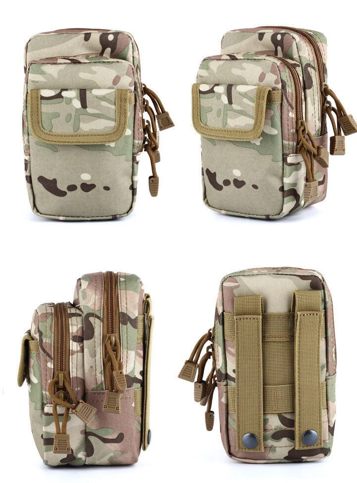 Tactical Molle Pouch EDC Waist Bag Outdoor Military Fanny Pack Phone Pocket Case - Image 2