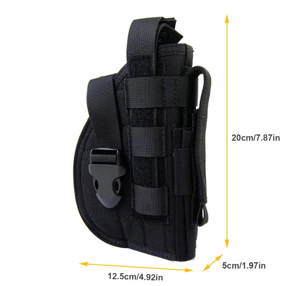 Tactical Molle Right Hand Pistol Holster Fits Gun with Laser or product detail 7