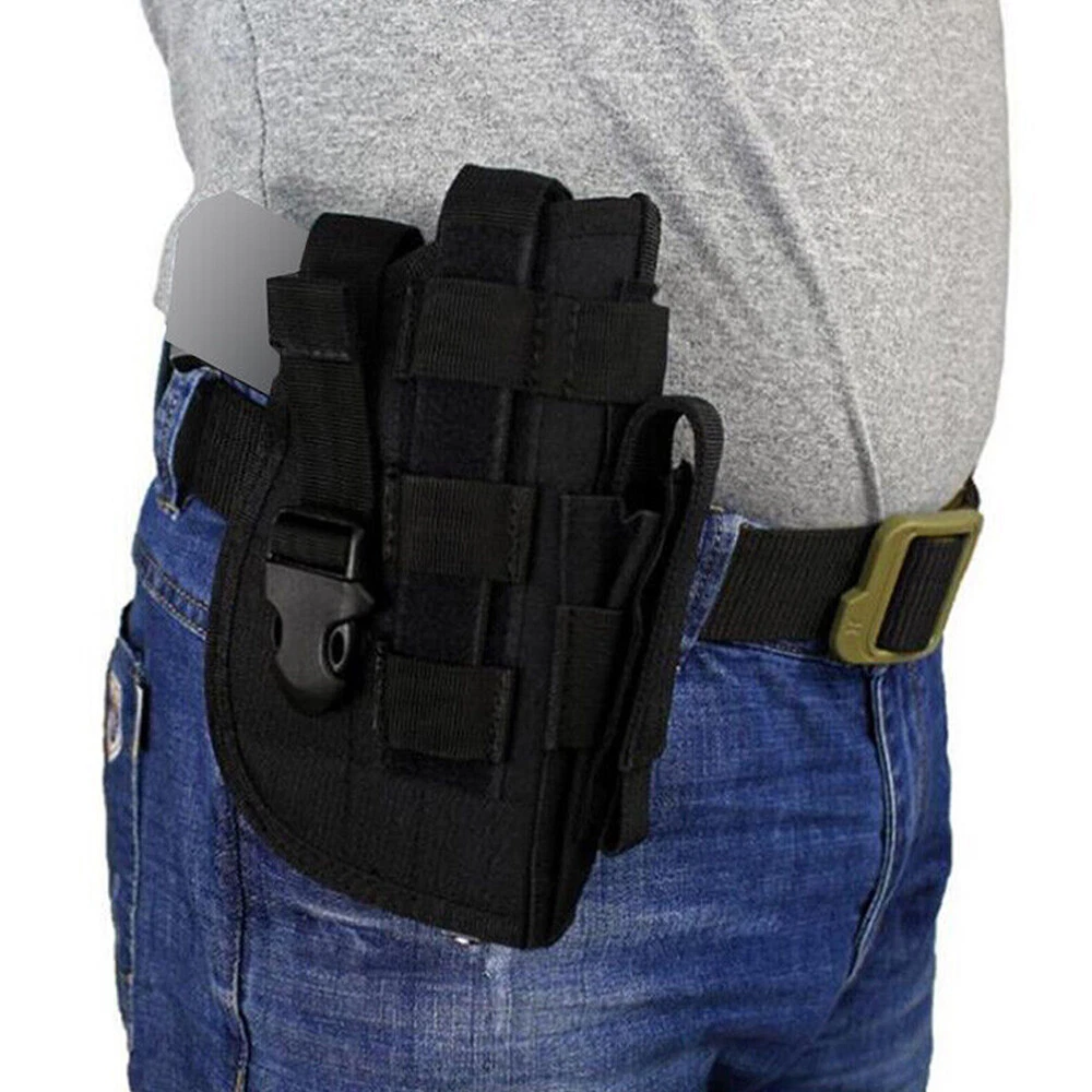 Tactical Molle Right Hand Pistol Holster Fits Gun with Laser or product detail 12