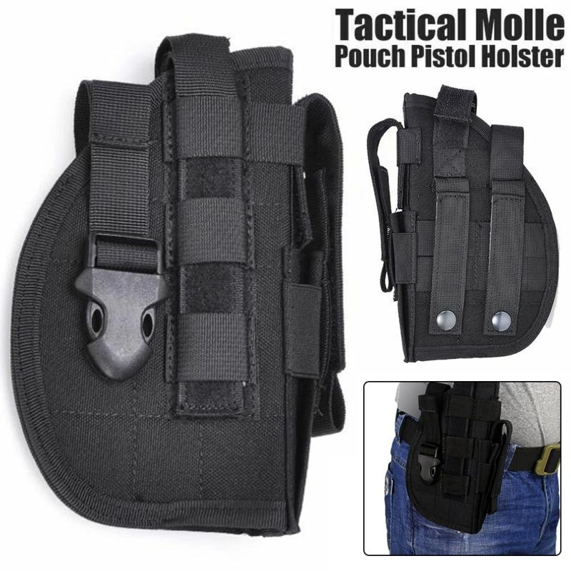 Tactical Molle Right Hand Pistol Holster Fits Gun with Laser or product detail 15