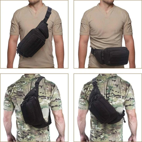 Concealed Carry Fanny Pistol Pouch Tactical Pack Holster Waist Gun Bag for Men - Image 2