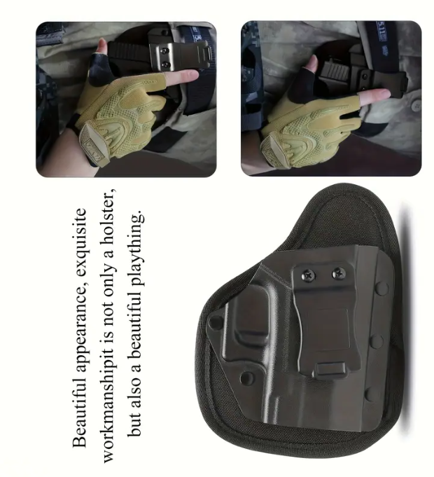 Universal IWB Holster, Suitable for G2C G3C/G2S/TH9c TH40c/PT111 Sig P320 Compact/P320 X Sig Sauer P220 P226 P228 G19 G19X G23 G32 G44 G45 G17 G22 G31 9mm Belt-Integrated Concealed Carry Holster - Image 2