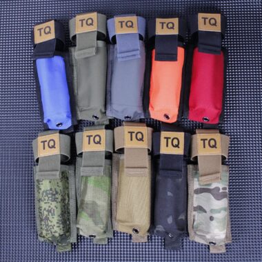 TQ Multicam Holder Molle PALS - TQ Pull Elastic Tab Turnstile Bag Holder