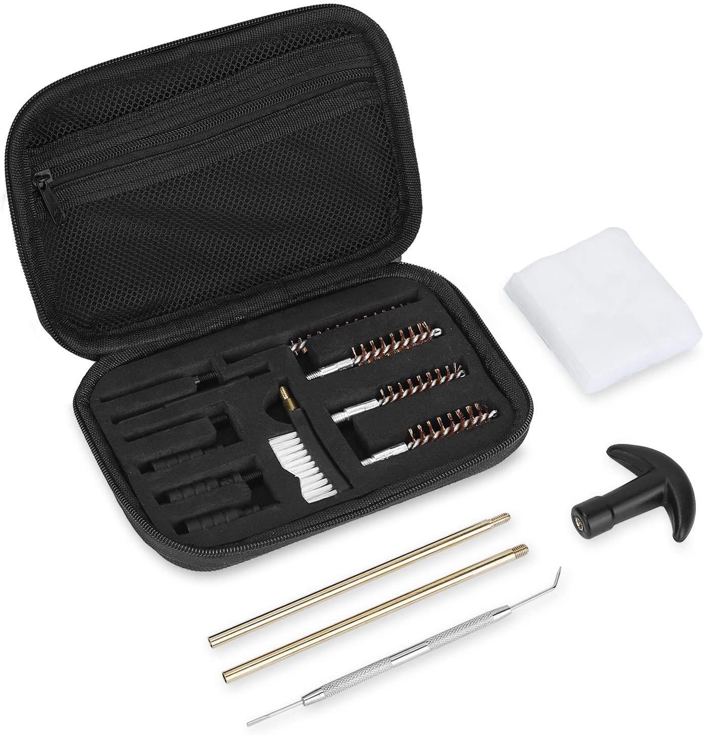 Cross-border 22.357.38 9mm .45 caliber universal cleaning gun brush 16-piece set GK37 phosphor bronze gun cleaning tools - Image 2