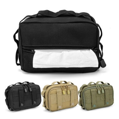 Molle Admin Tactical Bag, Outdoor Utility EDC Tool Bag, Waist Fanny Pack, Tissue Bag, Toilet Paper Storage Bag for Hunting