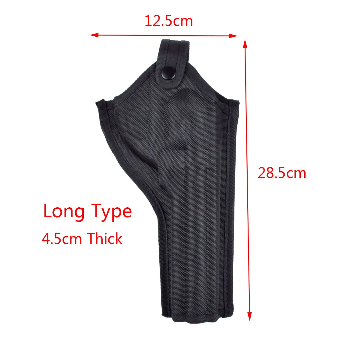 1pc Oxford Cloth/PU Material Revolver Case Waist Leg Interchangeable Gun Case Short Tactical Quick Draw Case - Image 4