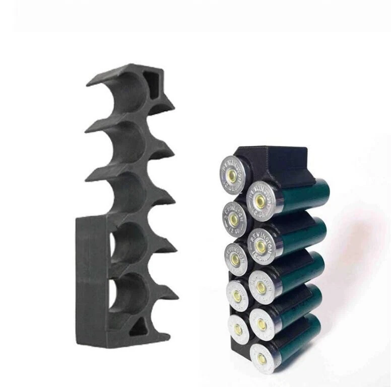 10 Shell Tactical Shotgun 12 Gauge Shell Ammo Holder with Vest / Belt Clip 12 Ga - Image 2