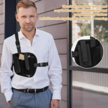 Tactical Chest holster Holster for Concealed Carry Adjustable Pistol Gun Holster
