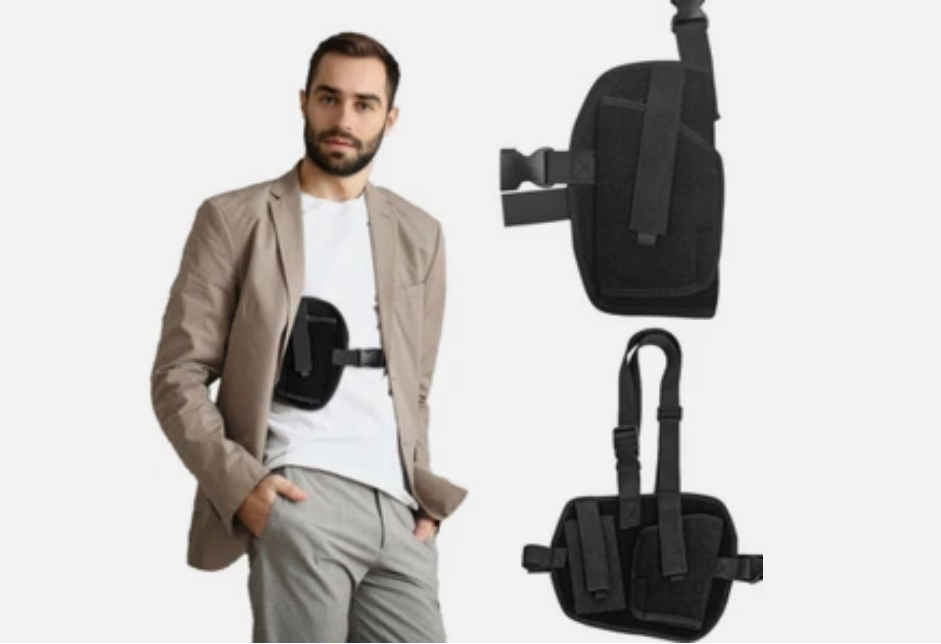 Tactical Chest holster Holster for Concealed Carry Adjustable Pistol Gun Holster - Image 2