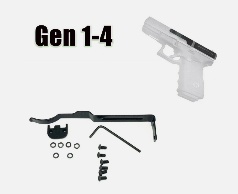 Hidden Pistol Belt Clip for Glock Zipper Holster 17 19 22 23 24 25 26 27 28 - Image 2